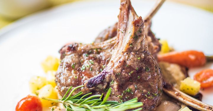 Gourmet Food - Close-up of Steak Meal Served in Plate