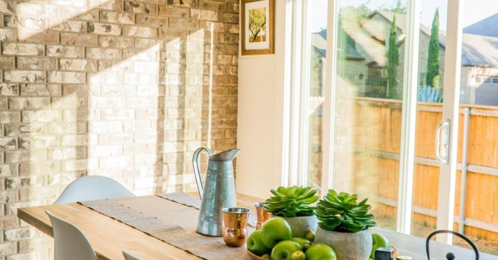 Home Decor - Black Kettle Beside Condiment Shakers and Green Fruits and Plants on Tray on Brown Wooden Table